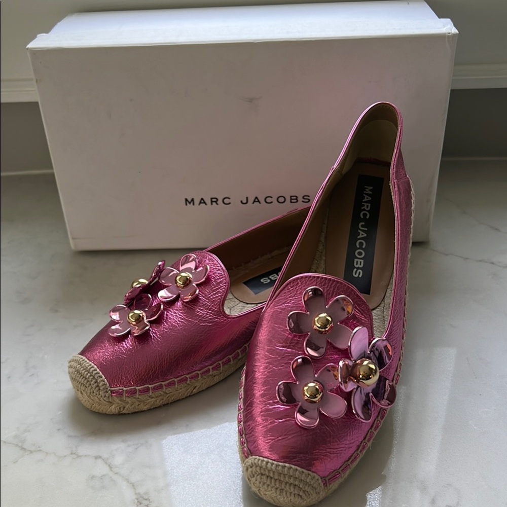 Marc Jacobs Daisy Pink Floral Espadrilles EU 39/US 9 (feels like 8.5)